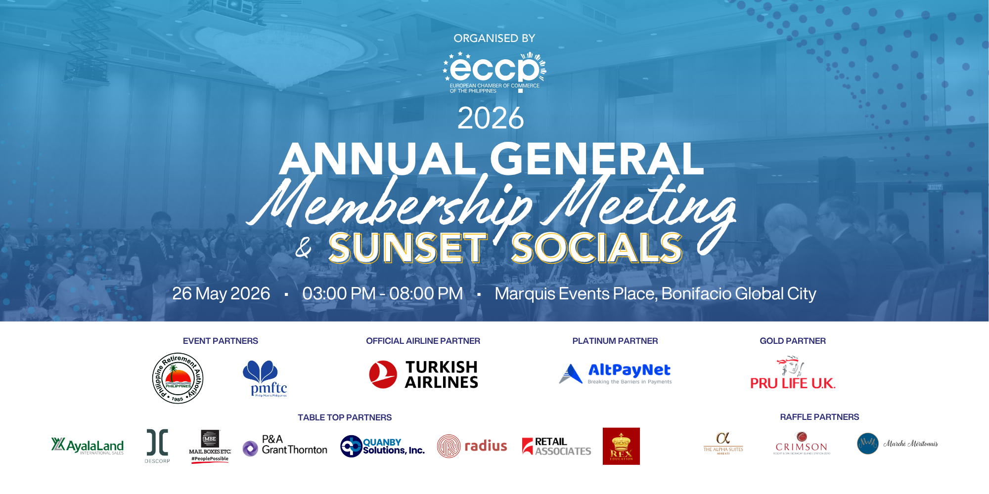 2026 Annual General Membership (AGM) Meeting & Sunset Socials