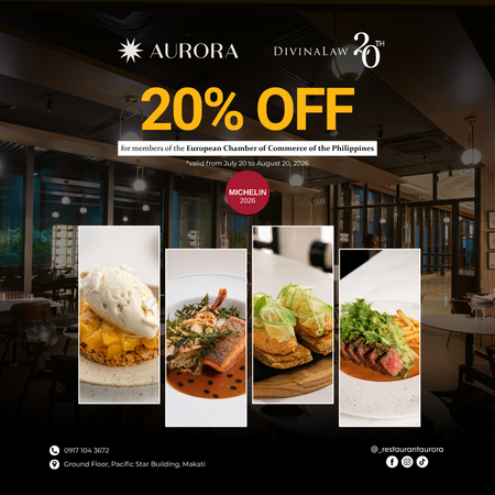 20% off at the MICHELIN-Selected Aurora